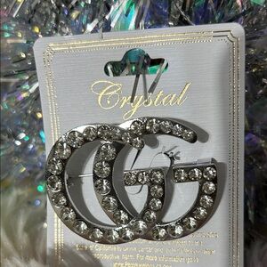 Silver Initial Brooch